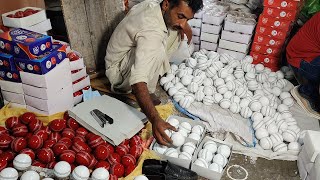 The Cricket Ball Making Process [upl. by Hochman946]