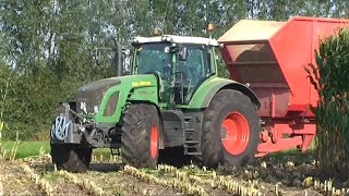 Maïs 2009 Loonbedrijf Aldenzee met Claas Jaguar 870 met grote wielenFendt 936Fendt 512 [upl. by Ecerahs]