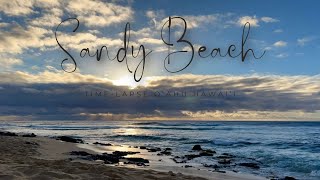 Sandy Beach Oahu Hawaii Timelapse [upl. by Ahsemrac]