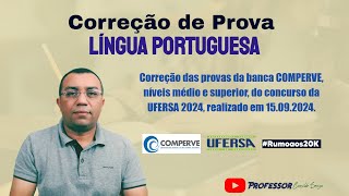 Prof Cassildo Souza  Correção de Prova  Concurso TAE UFERSA 2024  MÉDIOSUPERIOR [upl. by Zabrina984]