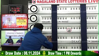 LOTTERY LIVE 1PM TODAY 08112024  Morning Nagaland Lottery Sambad LIVE [upl. by Kentigerma265]