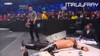 WWE Smackdown 2011 Edge vs Kane Last Man Standing Match Part 2 [upl. by Odnavres]