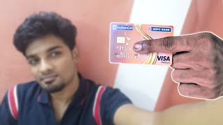 HDFC Bank Indian Oil Corp Ltd Credit card  Unboxing  English [upl. by Aihsena]