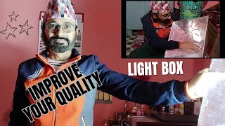 HOW TO MAKE LIGHT BOX  IMPROVE YOUR VIDEO QUALITYVIRALLIGHT [upl. by Beard]