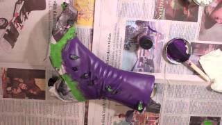 How To Paint Leather Shoes [upl. by Aryn184]