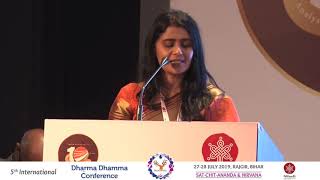 Prof Vedika Hurdoyal Head School of Indological Studies at Dharma Dhamma Conference [upl. by Spanos]