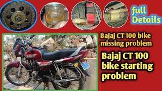 Bajaj CT 100 Bike missing problem  Bajaj CT 100 starting problem timing setting viral [upl. by Nare693]