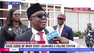 Chief Judge Of Ondo State Launches EFiling System [upl. by Felder]