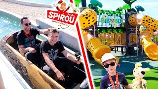 VLOG  100 FUN AU PARC SPIROU   Attraction Aquatique amp Manèges [upl. by Nennek]