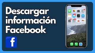 Cómo descargar información de Facebook Tutorial [upl. by Atiuqrehs]