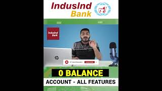 IndusInd Bank 0 Balance Savings Account zerobalanceaccount shorts [upl. by Broder]