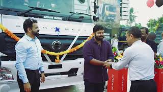 1st BharatBenz 3828R Delivered  Autobahn Trucking [upl. by Ekim152]