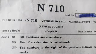 SSC Maths1 paper solutions 2022 Board exam class 10th Algebra Maharashtra Board [upl. by Tenn]