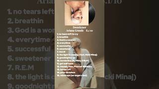 Ariana Grande Sweetener Album Ranking PART 2 arianagrande sweetener albumranking shorts [upl. by Brent]