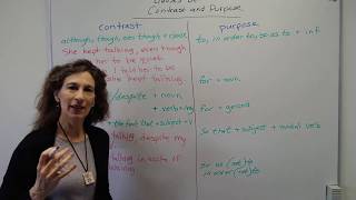 Grammar Lesson Clauses of Contrast amp Purpose [upl. by Tsirhc692]