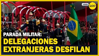 Gran Parada Militar y Desfile así fue el paso de las delegaciones invitadas [upl. by Korella]