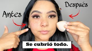 ¿Cómo cubrir manchas en tu rostro con maquillaje Trucos para hacer tu base de alta cobertura ❤️ [upl. by Duwad]