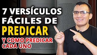 🔥 7 Versículos Bíblicos FÁCILES de PREDICAR y Cómo Predicar cada Uno por primera vez 📖🔴 [upl. by Grenville]