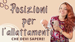 Come allattare un neonato  Posizioni per lallattamento da provare [upl. by Rachel]