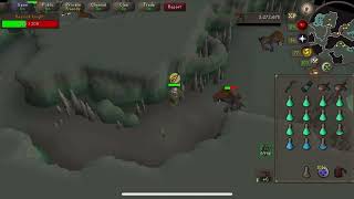 Osrs How I kill Basilisk Knights Ironman on mobile AFK method [upl. by Elleval949]