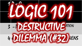 Logic 101 32 Destructive Dilemma [upl. by Arakat]