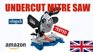 Scheppach  HM80L  Undercut mitre saw  Unboxing amp Test [upl. by Onileba]