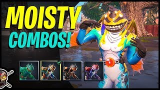 COMBOS For ALL New MOISTY MERMAN Edit Syles  Fortnite [upl. by Araik]