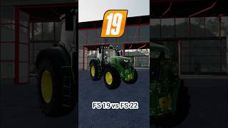 fs22 vs fs19 farming farmingsimulator simulator johndeere ls22 caseih shorts [upl. by Trude]