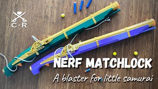 Japanese Nerf Matchlock Musket V10 Springelastic powered [upl. by Robina]