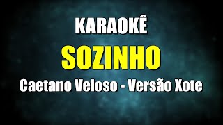 Sozinho  Caetano Veloso  Karaokê com letra  Versão Xote [upl. by Dnalyr]