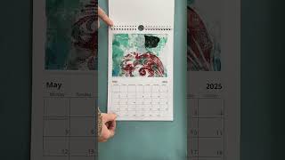 2025 art wall calendar A4 size now available in my Etsy and website at wwwjudithloganartcom [upl. by Bates]