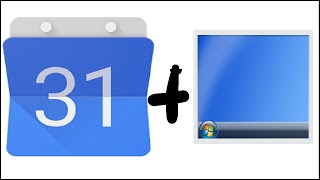 Google Kalender im Desktop anzeigen Windows 7 [upl. by Buckden]