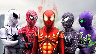 SPIDERMAN vs VILLAIN World Story  New FIRESUPERHERO is Kind   Amazing Stunts Action [upl. by Akitnahs]