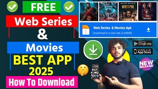 📥 Best Apps To Watch Movies amp Web Series for Free In 2025  Best Movie App  Best Web Series App [upl. by Nea]