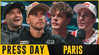 2023 Paris Supercross  Press Day ft Jett Lawrence Ken Roczen and more [upl. by Plate]