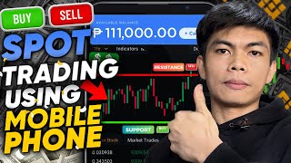 ULTIMATE SPOT TRADING GUIDE 2023 CRYPTO FOR BEGINNERS ON BINANCE USING MOBILE PHONE [upl. by Hanaj]