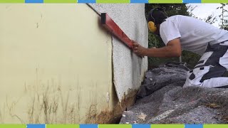 Sockel am haus erneuern fassadenarmierung Wasserschaden [upl. by Karlene]