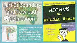 HECHMS for HECRAS Users Part 2 of 4 Catchmentwatershed and flow path delineation in HECHMS [upl. by Odell]