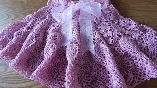 Falda Crochet para Niña con Piñas parte 2 de 3 [upl. by Christyna]