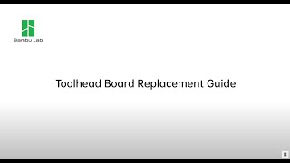 Toolhead Board Replacement Guide  A1 [upl. by Timrek248]