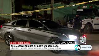 Desmantelaron auto de activista asesinada [upl. by Gage629]