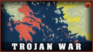 Trojan War Animated Map of Achaeans and Trojans [upl. by Hadwin]