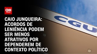 Caio Junqueira Acordos de leniência podem ser menos atrativos por dependerem de cenário políticoWW [upl. by Ahsenak318]