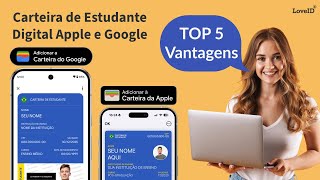 Top 5 Vantagens da Carteirinha de Estudante Digital na Apple Wallet ou Google Wallet [upl. by Arikaahs936]