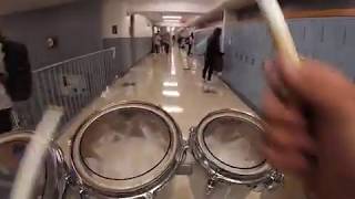 WillowBrook High School Drumline  Tenor Cam  Marching the Halls  Homecoming Afternoon 92819 [upl. by Macgregor87]