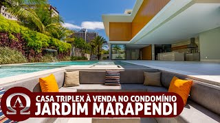 CASA TRIPLEX à venda no condomínio JARDIM MARAPENDI na BARRA DA TIJUCA no Rio de Janeiro  RJ [upl. by Epotimet]