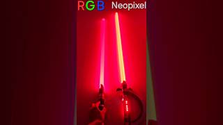 RGB Vs NeoPixel Lightsaber Red starwars short shorts lightsaber neopixel [upl. by Chisholm318]