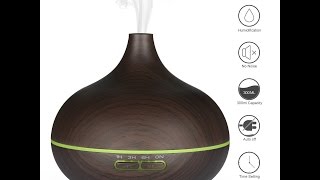 Aroma Diffuser YIPIN 300ML Essential oil Diffuser Electric Ultrasonic Humidifier With 7 Color LED [upl. by Ylime]