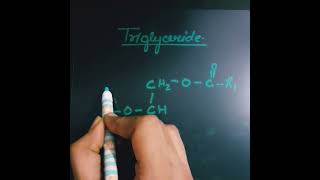 Triglyceride structure neet [upl. by Anirtik]