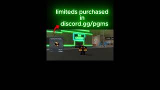 BEST PLACE TO PURCHASE ROBLOX LIMITEDS USD Cartpgm roblox [upl. by Noyes]